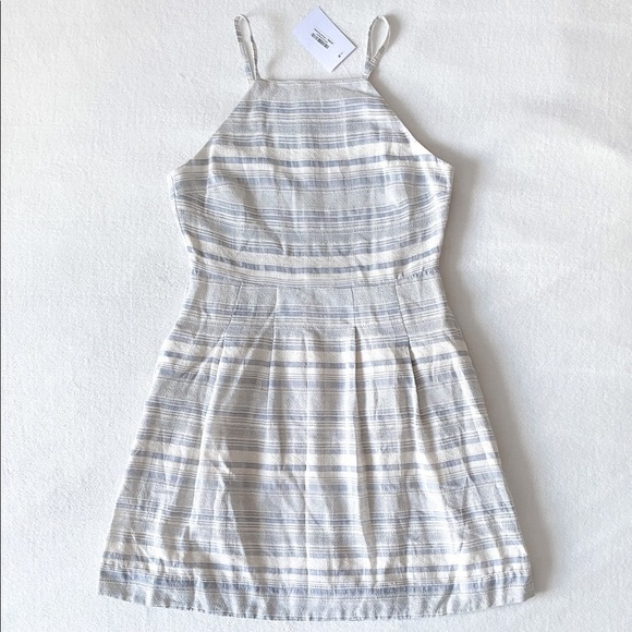 Oak + FORT Striped Cotton Dress - Picture 3 of 9